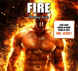 极品PS动作－烟火特效(第六版)：Fire Photoshop Action